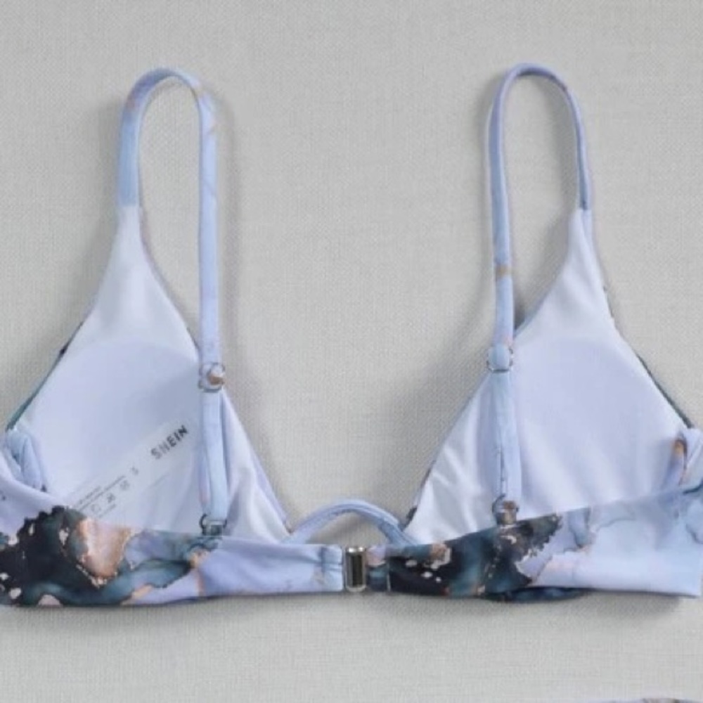 Blue Marbled Bikini - Picture 2 of 6